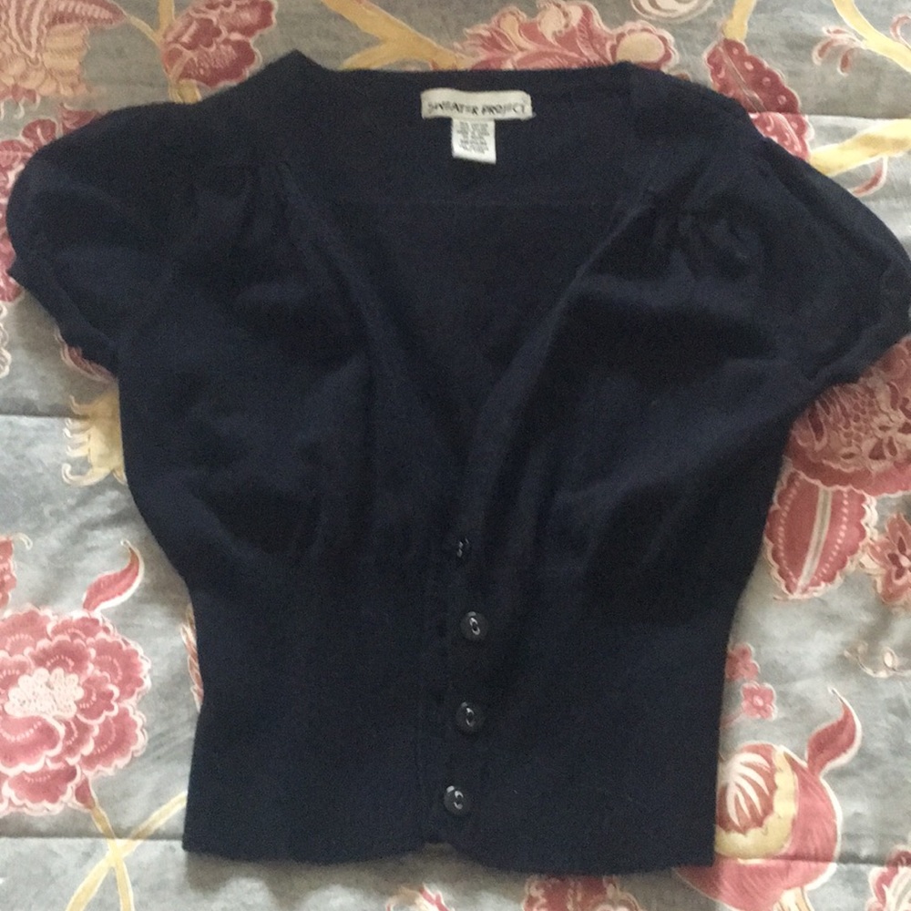 Short sleeve cardigan